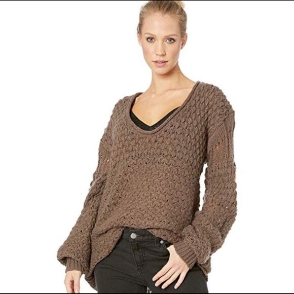 Free People Crashing Waves Pullover Sweater - Picture 1 of 5
